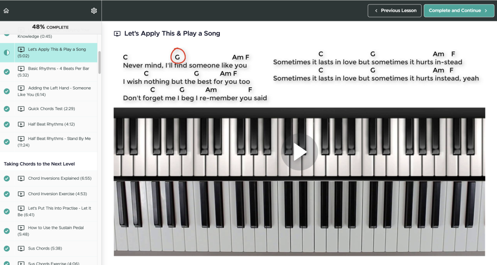 Birds Lesson Screen