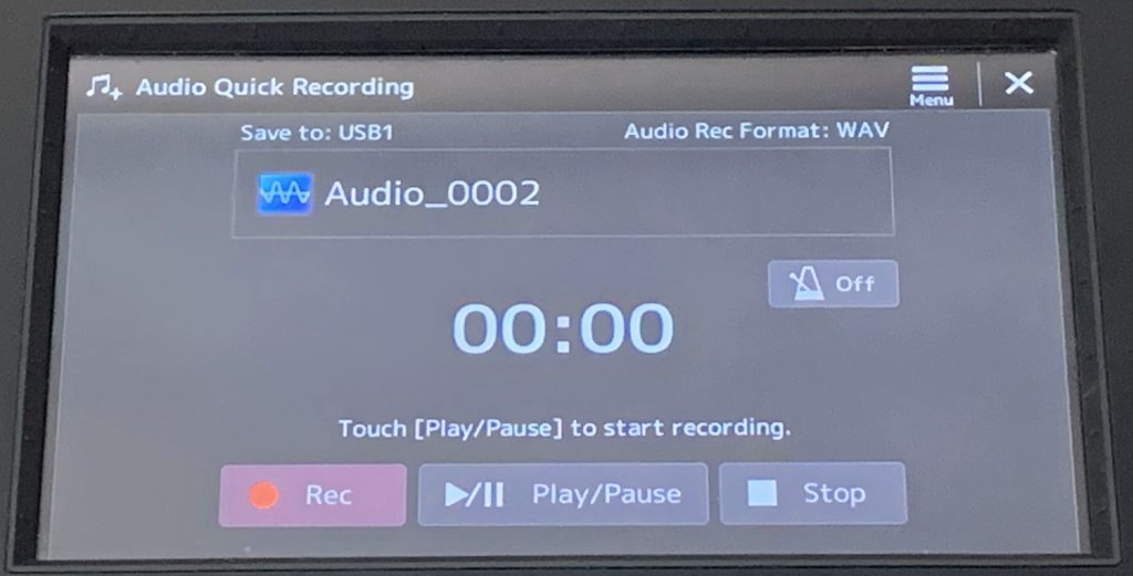 SX720-Audio Recording