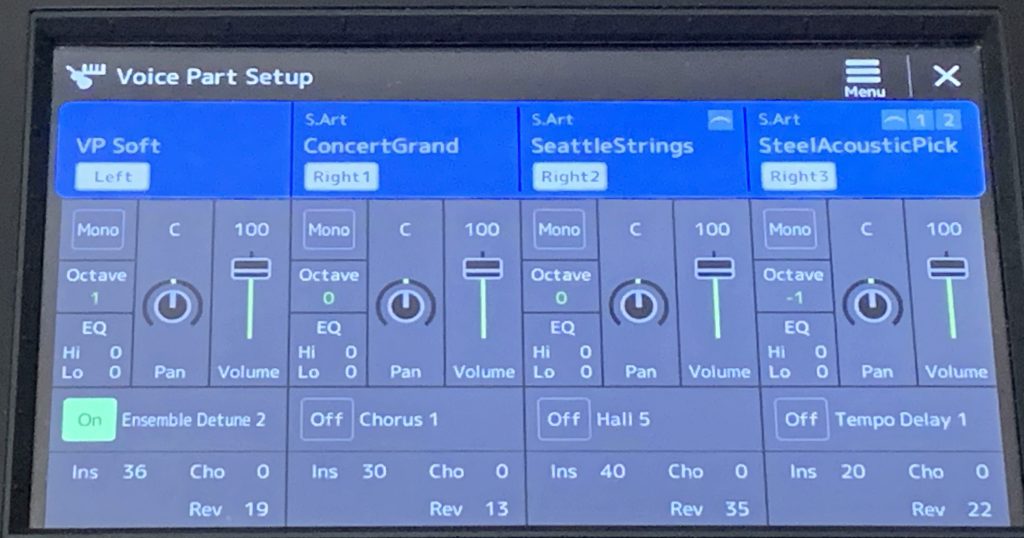 SX720-Voice Part Setup